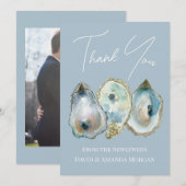Watercolor Oyster Bedankkaart (Voorkant / Achterkant)