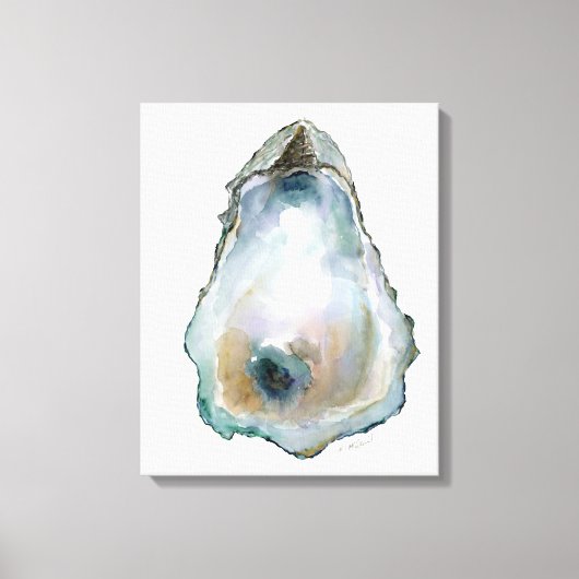 Watercolor Oyster  Canvas Afdruk (Voorkant)