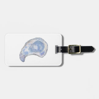 Watercolor Oyster luggage tag Bagagelabel