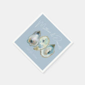 Watercolor Oyster  Servet (Hoek)