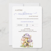 Watercolor Paddenstoelen Stippen Baby Shower Kaart (Voorkant)