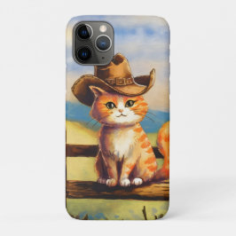 Watercolor Painted Cat Dad iPhone 11 Pro Hoesje