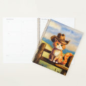 Watercolor Painted Cat Dad Planner (Display)