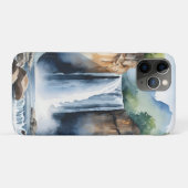 Watercolor painted waterfall Case-Mate iPhone case (Achterkant (horizontaal))