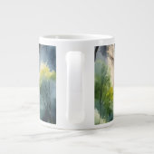 Watercolor painted waterfall extra grote beker (Achterkant)