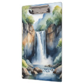 Watercolor painted waterfall klembord (Links)