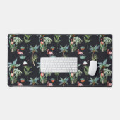 Watercolor Palm Pattern Bureaumat (Keyboard & Muis)