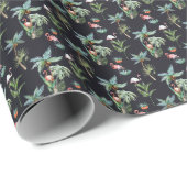 Watercolor Palm Pattern Cadeaupapier (Rol Hoek)