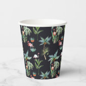 Watercolor Palm Pattern Papieren Bekers (Voorkant)