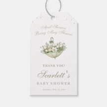 Watercolor Paraplu Babyshower Bedankje Favoriet