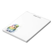 Watercolor Parrot Sophisticated Notepad Notitieblok (Gedraaid)