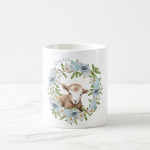 Watercolor Pasen Lam Met Naam Koffiemok
