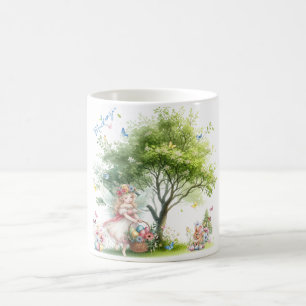 Watercolor Pasen Lente Fee Koffiemok