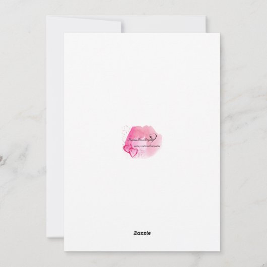 Watercolor Pasen Vakantiekaart Feestdagenkaart (Achterkant)