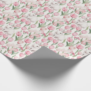 Watercolor Pasenkonijnen Cadeaupapier