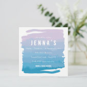 WATERCOLOR PASSION Bat mitzvah Invitation (Debout devant)
