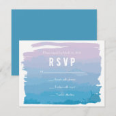 WATERCOLOR PASSION Bat mitzvah Invitation (Devant / Derrière)