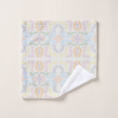 Watercolor Pastel Brushstrokes On Cloud White (Gant de toilette)