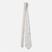 Watercolor Pastel Brushstrokes On Cloud White      Stropdas (Achterkant)