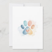 Watercolor Pastel Dogs Puppies Birthday Invitation (Dos)