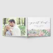 Watercolor Pastel Succulents Mariage Livre d'hôtes (Complet)