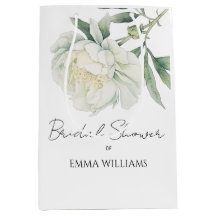 Watercolor Peony Flower | Bridal Shower