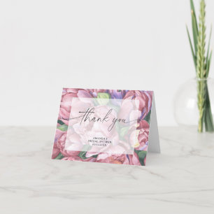Watercolor peony roses - merci la douche nuptiale