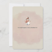 watercolor Père Noël rétro invitation (Dos)