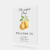 Watercolor Perfect Pear Welcome Bridal Shower (Angle)