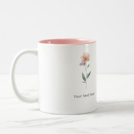 Watercolor Personalized Coffee Mug (Gauche)