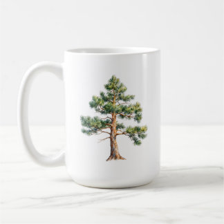Watercolor Pine Tree Koffiemok