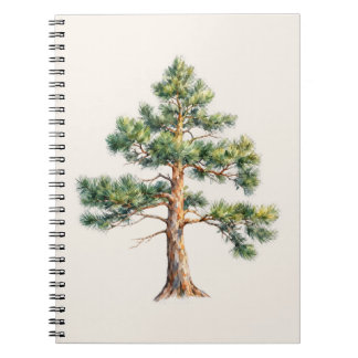 Watercolor Pine Tree Notitieboek