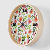 Watercolor Pink Flowers Pattern-69677 (Hoek)