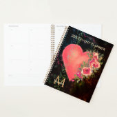 Watercolor Pink Heart Floral Event (Devant avec enveloppe)