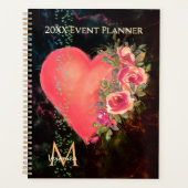 Watercolor Pink Heart Floral Event (Devant)