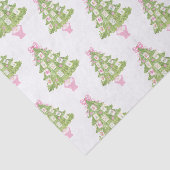 Watercolor Pink Mahjong Christmas Tree Tissuepapier (Detail)