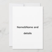 Watercolor Pink Wedding Cake Couple Invitation (Dos)