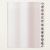 Watercolor Pioen Bloem Bruiloftsplanner Planner (Achterkant)