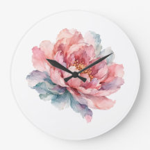 Watercolor Pioen Bloemen