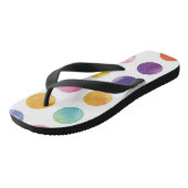 Watercolor polka dots teenslippers (Schuin)