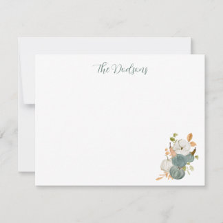 Watercolor Pompoen Notecards