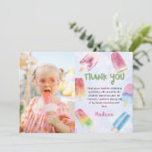 Watercolor Popsicle Carte de remerciements photo d (Debout devant)