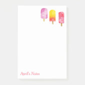 Watercolor Popsicles Gepersonaliseerd   Post-it® Notes (Voorkant)