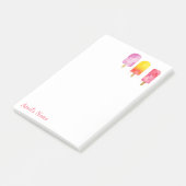 Watercolor Popsicles Persoonlijk Post-it® Notes (Schuin)