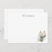 Watercolor Pumpkin Notecards (Voorkant / Achterkant)