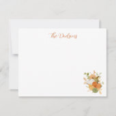 Watercolor Pumpkin Notecards (Voorkant)
