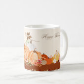 Watercolor Pumpkin Thanksgiving Mug Art (Devant droit)
