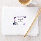 Watercolor purple flower bouquet sticker (En situation)