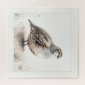Watercolor Quail IREF284 - Watercolor Legpuzzel (Horizontaal)