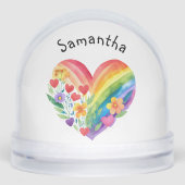 Watercolor Rainbow Heart Personalized Birthday (Avant)